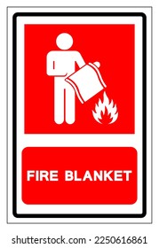 Fire Blanket Symbol Sign, Vector Illustration, Isolate On White Background Label. EPS10