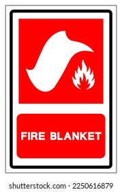 Fire Blanket Symbol Sign, Vector Illustration, Isolate On White Background Label. EPS10