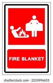 Fire Blanket Symbol Sign, Vector Illustration, Isolate On White Background Label. EPS10