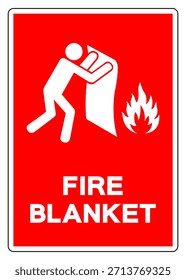 Signo De Símbolo De Manta De Fuego, Ilustración vectorial, Aislar En La Etiqueta De Fondo Blanco. EPS10