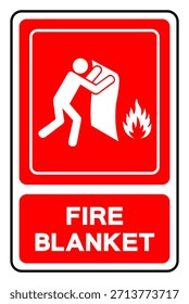 Signo De Símbolo De Manta De Fuego, Ilustración vectorial, Aislar En La Etiqueta De Fondo Blanco. EPS10