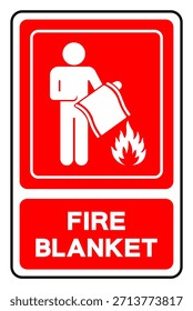 Signo De Símbolo De Manta De Fuego, Ilustración vectorial, Aislar En La Etiqueta De Fondo Blanco. EPS10