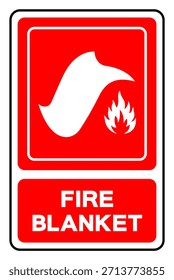 Signo De Símbolo De Manta De Fuego, Ilustración vectorial, Aislar En La Etiqueta De Fondo Blanco. EPS10