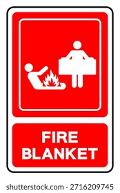 Symbol für die Feuerdecke, Vektorgrafik, einzeln auf weißem Hintergrund. EPS10