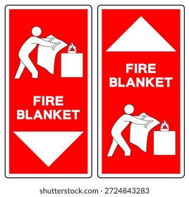 Fire Blanket Symbol Sign, Vector Illustration, Isolate On White Background Label. EPS10