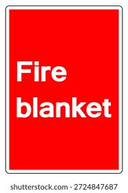 Fire Blanket Symbol Sign, Vector Illustration, Isolate On White Background Label. EPS10