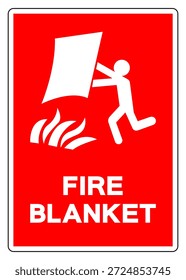 Fire Blanket Symbol Sign, Vector Illustration, Isolate On White Background Label. EPS10