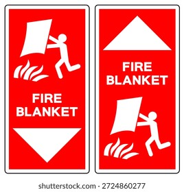 Fire Blanket Symbol Sign, Vector Illustration, Isolate On White Background Label. EPS10
