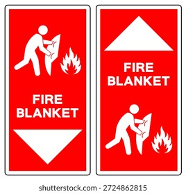Signo De Símbolo De Manta De Fuego, Ilustración vectorial, Aislar En La Etiqueta De Fondo Blanco. EPS10