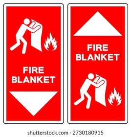 Fire Blanket Symbol Sign, Vector Illustration, Isolate On White Background Label. EPS10