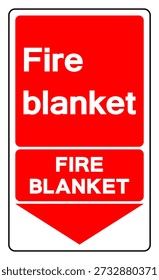 Fire Blanket Symbol Sign, Vector Illustration, Isolate On White Background Label. EPS10