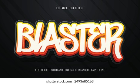 Fire blast editable text effect