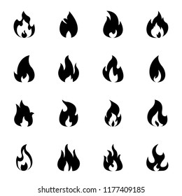 Fire Blaze Icons Stock Vector (Royalty Free) 1177409185 | Shutterstock