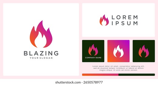 Modelo de design de logotipo de fogo
