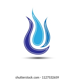 Fire blue color