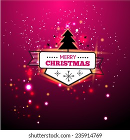 Fire Bokeh Christmas. Vector background.