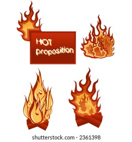 Fire and bonfires in different forms