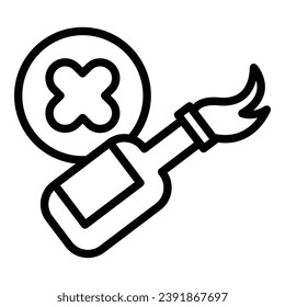 Fire bottle violence icon outline vector. Bully child. School abuse