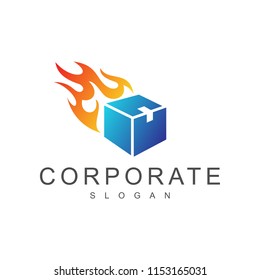 fire box delivery logo template