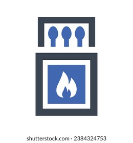 Fire box Icon , Vector Graphics