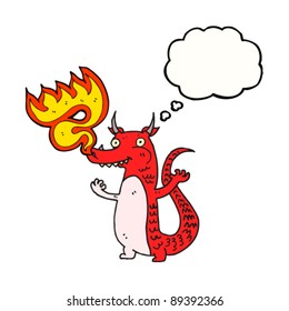 fire breathing dragon cartoon