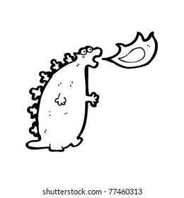 fire breathing monster cartoon