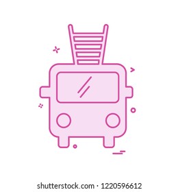 Fire brigade icon design vector