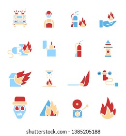 Fire brigade icon. vector sign symbol