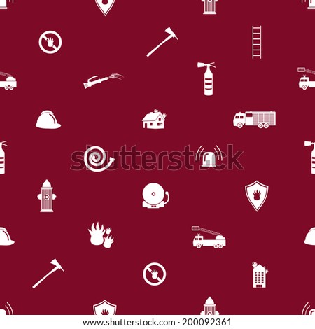 fire brigade red and white seamless pattern eps10