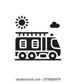 fire brigade vector Solid  icon style illustration. EPS 10 File