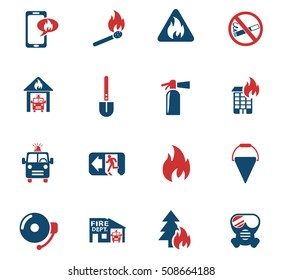 fire brigade web icons for user interface design