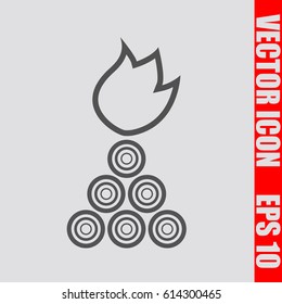 Fire bucket icon,sign,symbol isolated in flat style.Vector illustration.