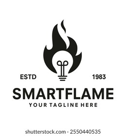 fire bulb icon on white background vector illustration