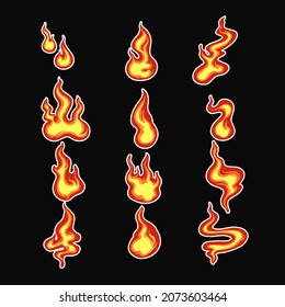 Fire Bundles vector illustration tshirt design