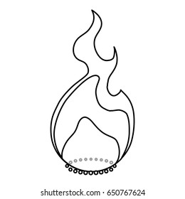 Fire burn flamme