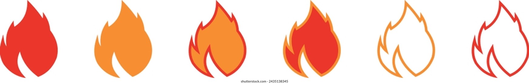 fire burn icon vector design illustration
