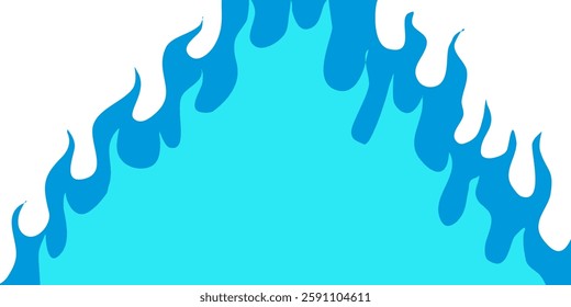 fire burn pattern background. fire background. flat style hand drawn burning pattern.