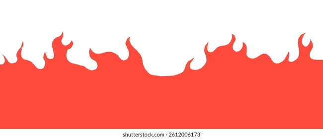 fire burn pattern background. fire background. flat style hand drawn burning pattern.