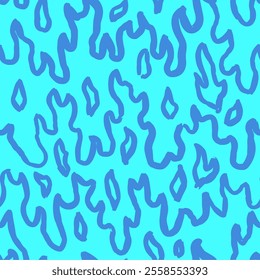 fire burn seamless pattern. fire pattern. cartoon style hand drawn burning pattern.
