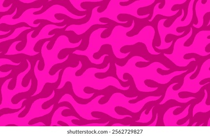 fire burn seamless pattern. fire pattern. cartoon style hand drawn burning pattern.