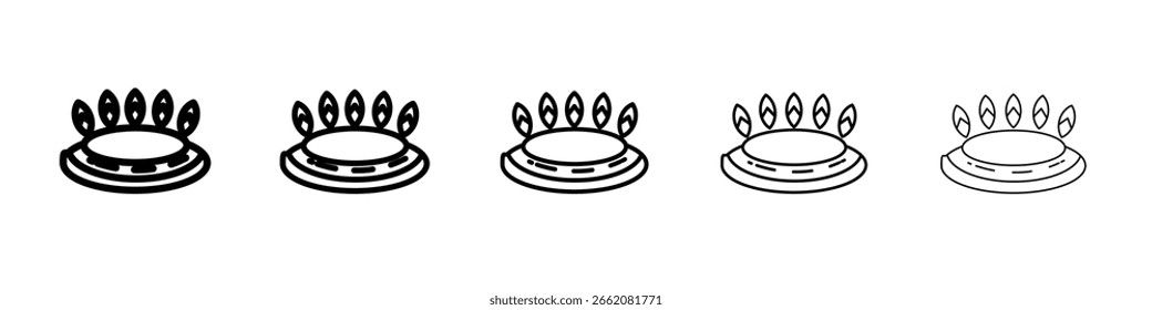 Concepto de símbolo de icono de quemador de fuego para Diseño web. icono de Vector de línea simple. ilustración de logotipo.