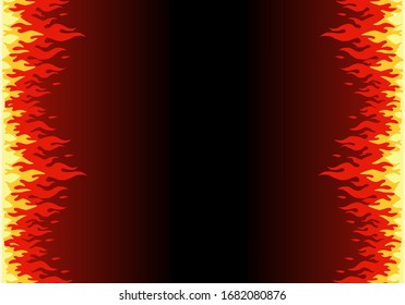 Fire Burning Background Graphic Design