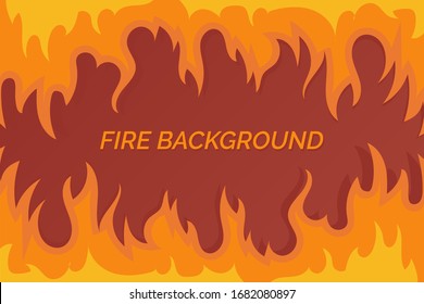 Fire Burning Background Graphic Design