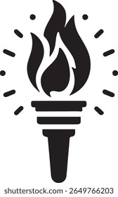 Fire, Burning Flame Vector, Fire Silhouette, Flame, Achievement, Burning Flame, Torch, Burning Torch, Burning Flame Silhouette 