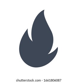 Fire burning flat vector icon