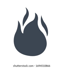 Fire burning icon, vector graphics, Fire burning sign.