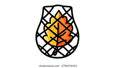 A fire burning inside a grill