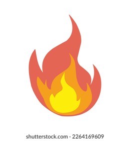 fire burning vector illustration set