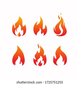 Fire Burnt aset vector free editable