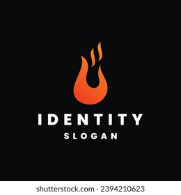 plantilla vectorial de diseño de logotipo de negocio de incendios.